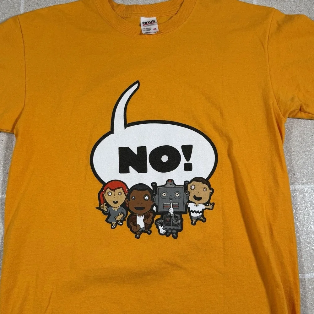 Vtg Y2K 2002 TMBG They Might Be Giants No! Concert T Shirt Sz M Ween Indie Rock